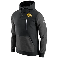 Men's Nike Black Iowa Hawkeyes AV-15 2.0 Slim Fit Pullover Hoodie