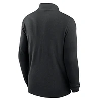 Men's Nike Black Iowa Hawkeyes Baseball Logo Lightweight Victory Performance Half-Zip Pullover