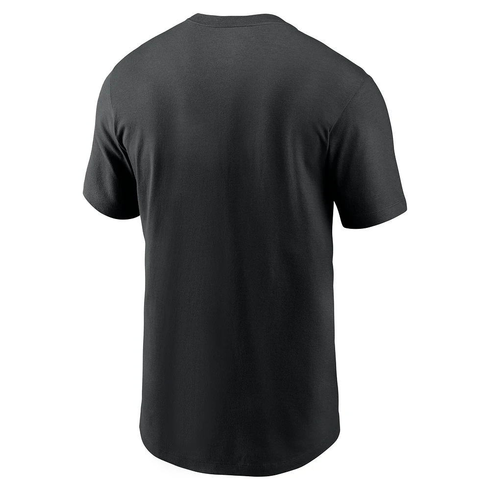 T-shirt de basket-ball Nike noir pour homme Iowa Hawkeyes Icon