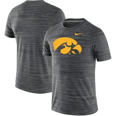 Iowa Hawkeyes Nike Big & Tall Velocity Performance T-Shirt - Black