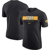 T-shirt Nike Iowa Hawkeyes Campus Gametime pour homme noir