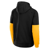 Men's Nike Black Iowa Hawkeyes Fitness Performance Pullover Hoodie