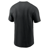 T-shirt Nike noir pour homme avec logo Legacy Football Icon des Iowa Hawkeyes