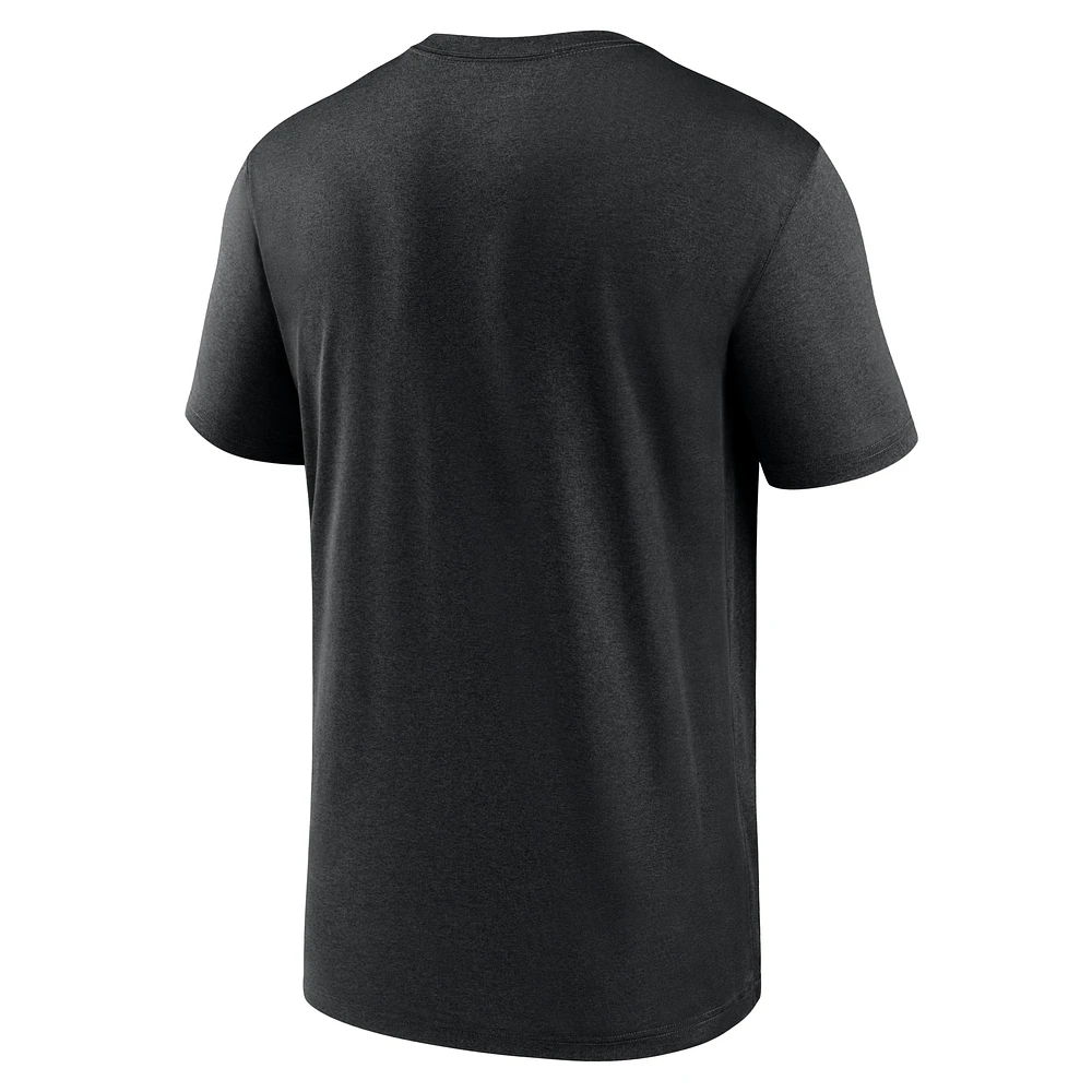 T-shirt de performance d'entraînement basket-ball Nike Iowa Hawkeyes noir pour homme