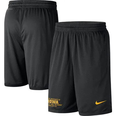 Iowa Hawkeyes Nike Performance Mesh Shorts - Black