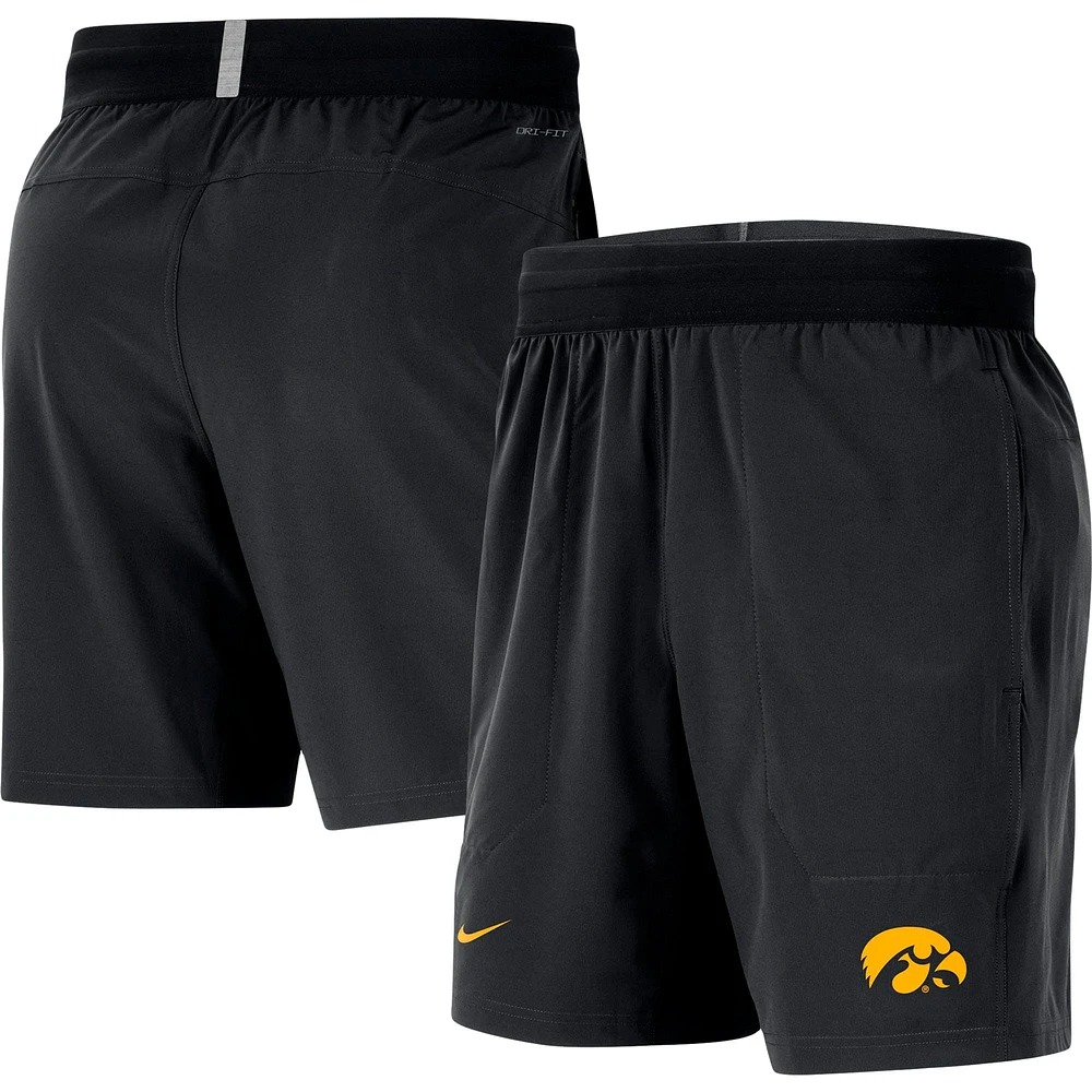 Short Nike Iowa Hawkeyes Player Performance pour homme, noir