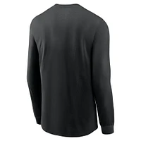 Men's Nike Black Iowa Hawkeyes Primary Logo Long Sleeve T-Shirt