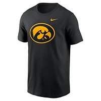 T-shirt Nike noir avec logo alternatif des Iowa Hawkeyes Primetime pour hommes