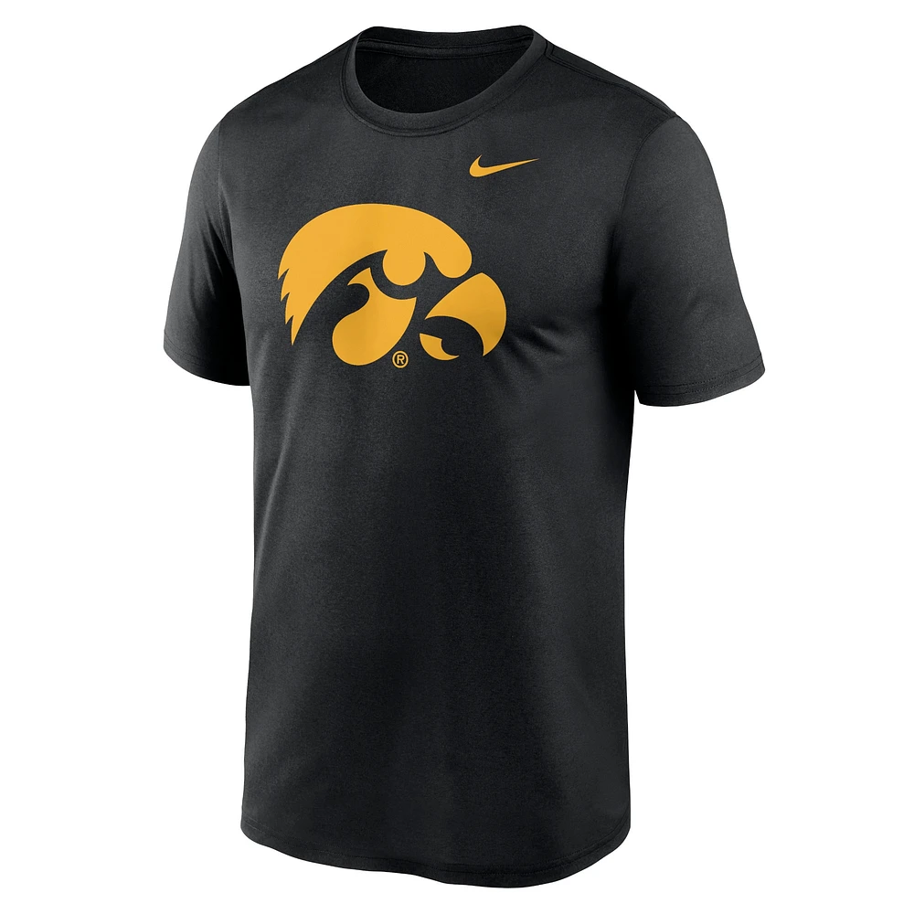 T-shirt Nike noir avec logo Iowa Hawkeyes Primetime Legend pour homme