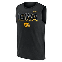 Men's Nike Black Iowa Hawkeyes Primetime Tricode Legend Performance Tank Top