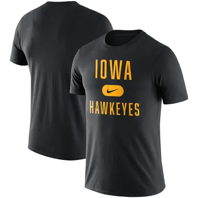 Iowa Hawkeyes Nike Team Arch T-Shirt - Black