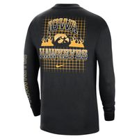 Men's Nike Black Iowa Hawkeyes Tour Max 90 Long Sleeve T-Shirt