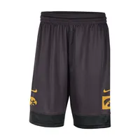 Short Nike Iowa Hawkeyes Performance Fast Break pour homme, anthracite