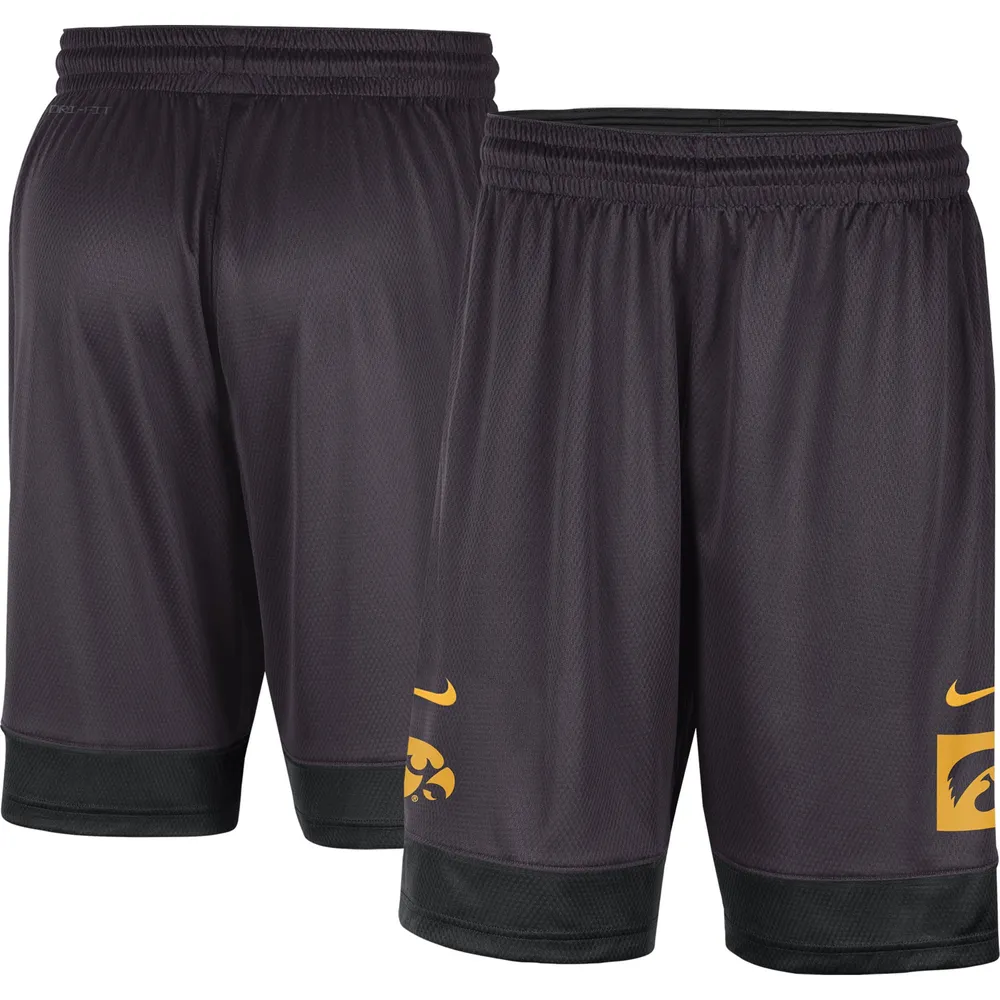 Short Nike Iowa Hawkeyes Performance Fast Break pour homme, anthracite