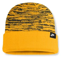 Bonnet en tricot à revers Nike Iowa Hawkeyes Primetime Terra doré/noir pour homme