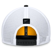 Casquette ajustable Nike On Field Swoosh Trucker pour homme Iowa Hawkeyes 2024 Or/Blanc