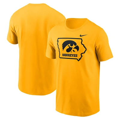 T-shirt Nike Gold Iowa Hawkeyes Campus Local pour homme