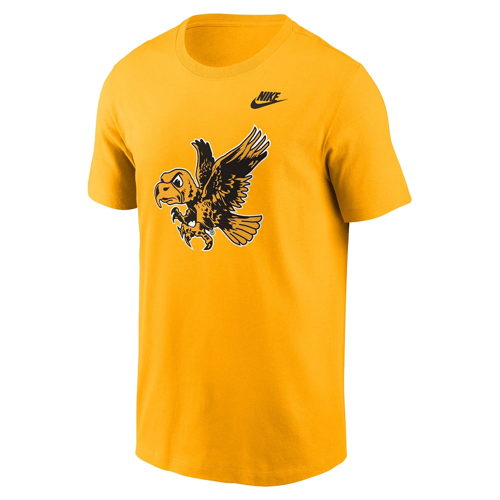 Men's Nike Gold Iowa Hawkeyes Legacy Alternate Logo T-Shirt