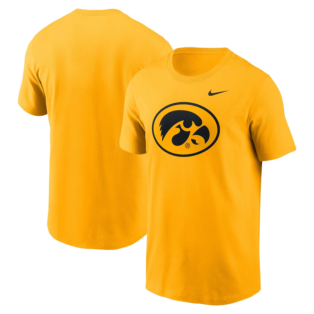 Men's Nike Gold Iowa Hawkeyes Primetime Alternate Logo T-Shirt