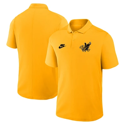 Men's Nike Gold Iowa Hawkeyes Primetime Victory Legacy Vault Logo Performance Polo