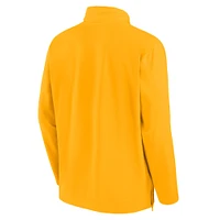Men's Nike Gold Iowa Hawkeyes Sideline Coaches Quarter-Zip Jacket