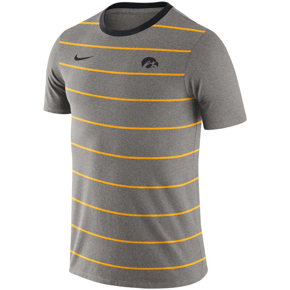 Men's Nike Heathered Gray Iowa Hawkeyes Inspired Tri-Blend T-Shirt