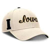 Casquette ajustable Nike Natural Iowa Hawkeyes Primetime Rise pour homme