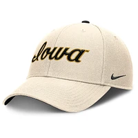 Casquette ajustable Nike Natural Iowa Hawkeyes Primetime Rise pour homme