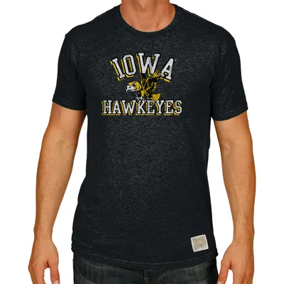 Iowa Hawkeyes Original Retro Brand Big & Tall Mock Twist T-Shirt - Black