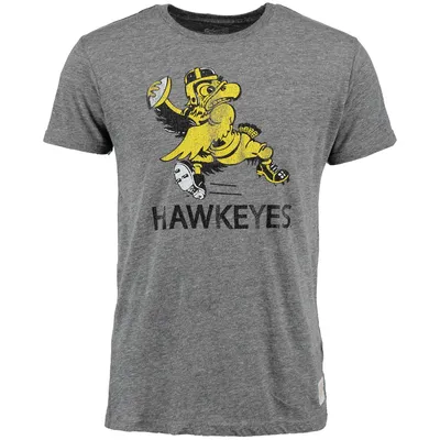 T-shirt à trois mélanges vintage Original Retro Brand Heather Grey Iowa Hawkeyes pour homme