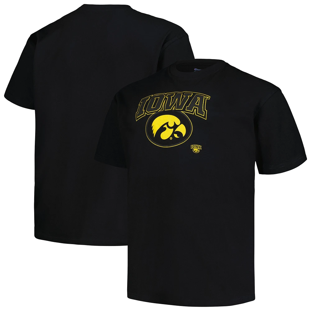 T-shirt Pop pour hommes, noir, Iowa Hawkeyes, Big & Tall