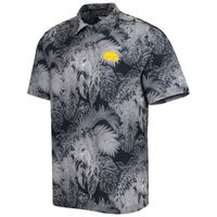 Men's Tommy Bahama Black Iowa Hawkeyes Coast Luminescent Fronds IslandZone Button-Up Camp Shirt