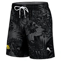 Men's Tommy Bahama Black Iowa Hawkeyes Naples Santiago Palms Board Shorts
