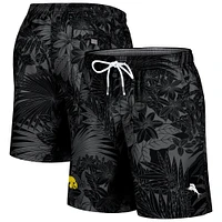 Men's Tommy Bahama Black Iowa Hawkeyes Naples Santiago Palms Board Shorts