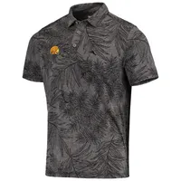 Polo de plage Tommy Bahama noir pour homme Iowa Hawkeyes Palmetto