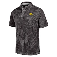 Polo Tommy Bahama noir pour homme Iowa Hawkeyes Sport Santiago Paradise