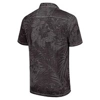 Men's Tommy Bahama  Black Iowa Hawkeyes Sport Santiago Paradise Polo