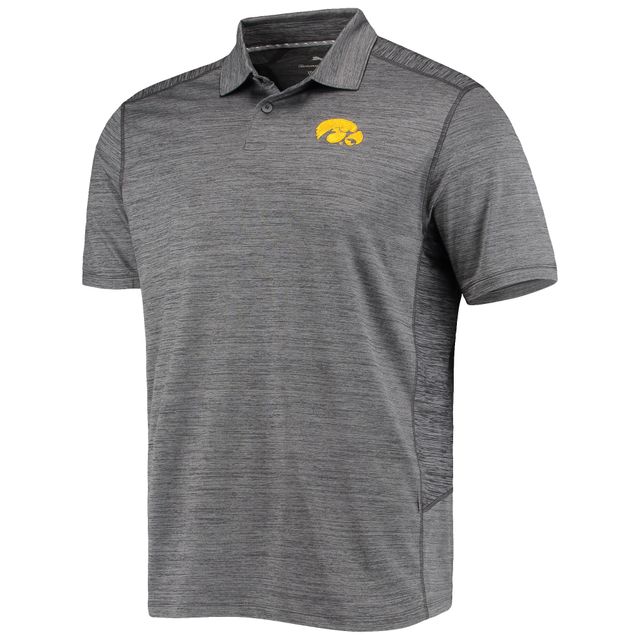 Polo Tommy Bahama gris Iowa Hawkeyes Delray IslandZone pour homme