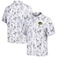 Polo tri-mélange Tommy Bahama gris Iowa Hawkeyes Sport Cabana Shores IslandZone pour hommes