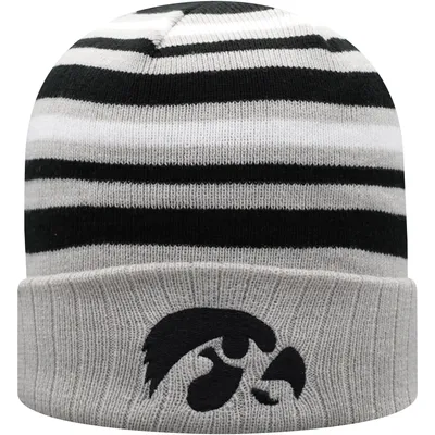 Iowa Hawkeyes Top of the World All Day Cuffed Knit Hat - Gray/Black