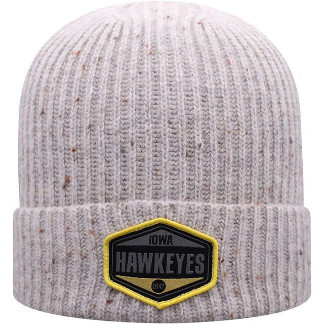 Bonnet en tricot à revers Alp Iowa Hawkeyes gris Top of the World pour hommes