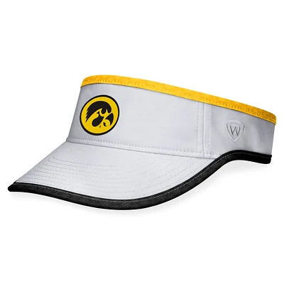 Visière réglable Top of the World Iowa Hawkeyes Daybreak pour homme, blanc