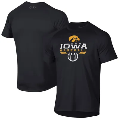Iowa Hawkeyes Under Armour Baseball Icon Raglan Performance T-Shirt