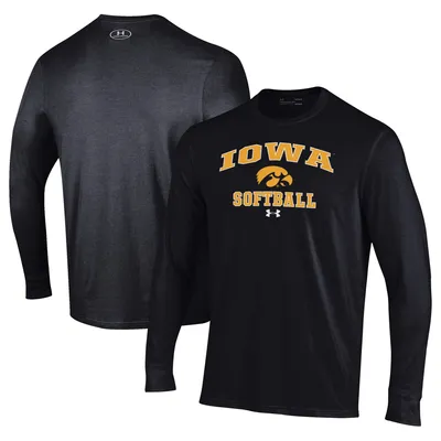 Iowa Hawkeyes Under Armour Softball Performance Long Sleeve T-Shirt