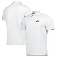 Men's Vineyard Vines White Iowa Hawkeyes Bradley Stripe Sankaty Polo