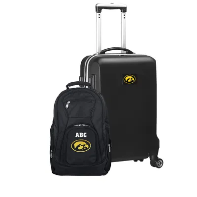 Iowa Hawkeyes MOJO Personalized Deluxe 2-Piece Backpack & Carry-On Set