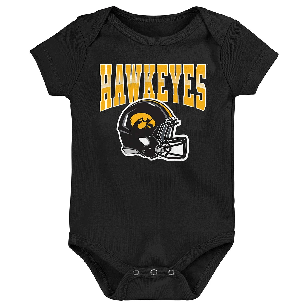 Newborn & Infant Black Iowa Hawkeyes New Horizon Bodysuit