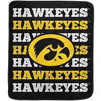 Pegasus Iowa Hawkeyes 60'' x 70'' Logo Wordmark Plush Blanket