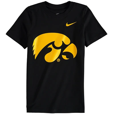 Preschool Nike Black Iowa Hawkeyes Logo T-Shirt