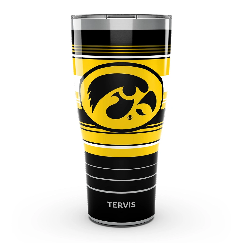 Tervis Iowa Hawkeyes 30oz. Gobelet en acier inoxydable à rayures Hype